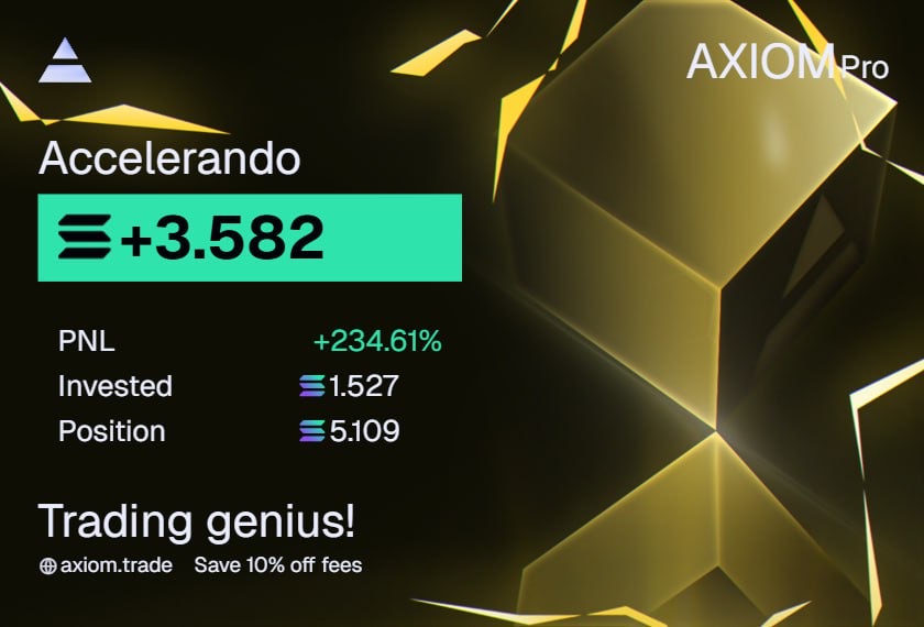 Accelerando trade result +234%