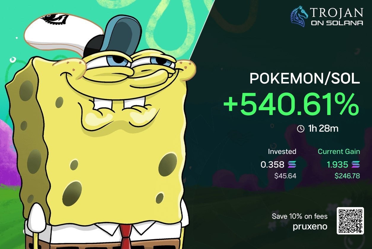 POKEMON/SOL +540%