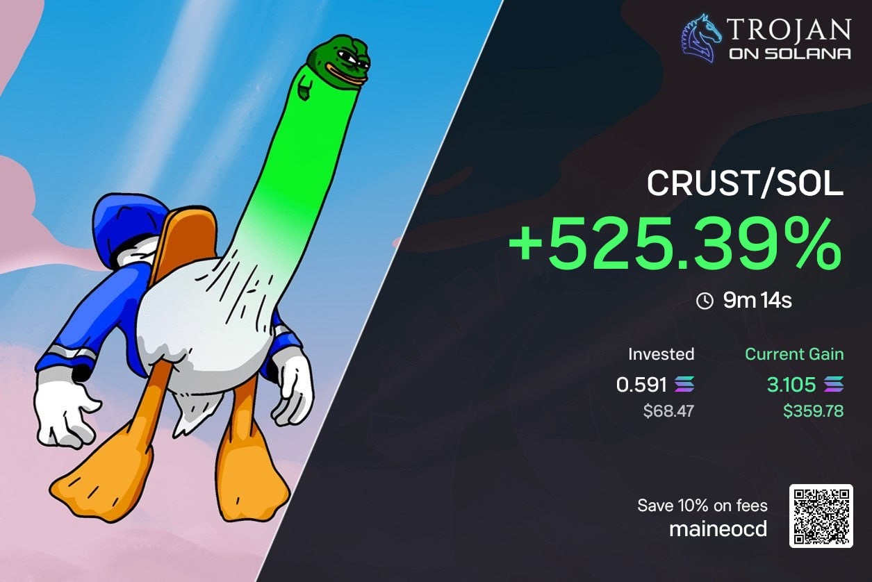 CRUST/SOL +525%